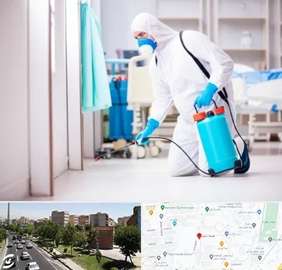سمپاشی بیمارستان در شهرک آزمایش