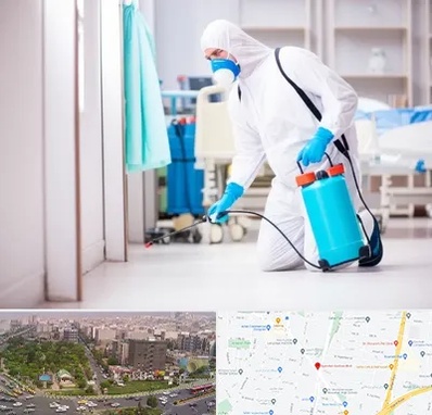 سمپاشی بیمارستان در آیت الله کاشانی