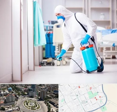 سمپاشی بیمارستان در زرافشان اسلامشهر 