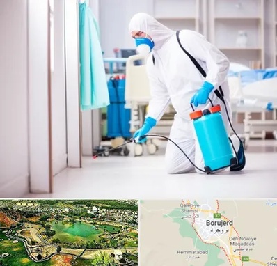 سمپاشی بیمارستان در بروجرد