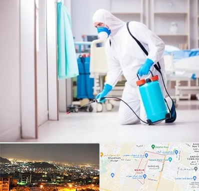 سمپاشی بیمارستان در مارلیک کرج 