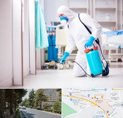 سمپاشی بیمارستان در مهرویلا کرج 