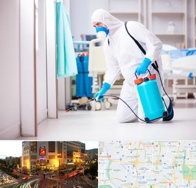 سمپاشی بیمارستان در جنت آباد تهران 