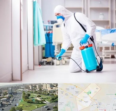 سمپاشی بیمارستان در کمال شهر کرج 