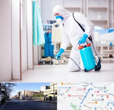 سمپاشی بیمارستان در خیابان ملاصدرا شیراز 