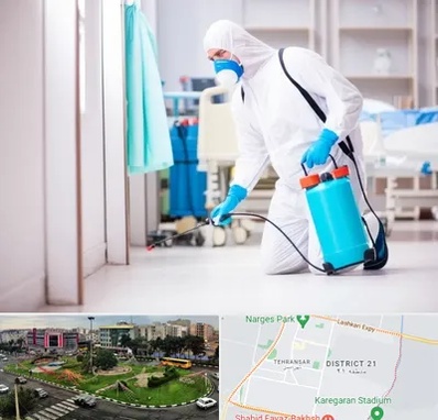 سمپاشی بیمارستان در تهرانسر 