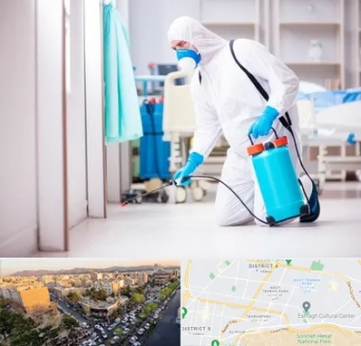 سمپاشی بیمارستان در تهرانپارس 