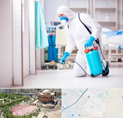 سمپاشی بیمارستان در گلستان اسلامشهر 