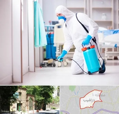 سمپاشی بیمارستان در دزاشیب