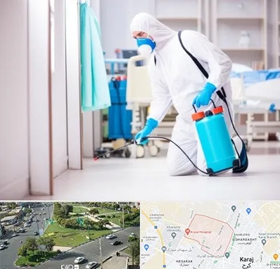 سمپاشی بیمارستان در شاهین ویلا کرج 