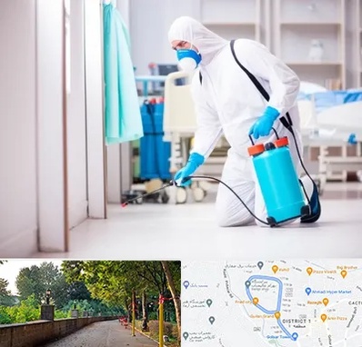 سمپاشی بیمارستان در بلوار گیلان رشت 