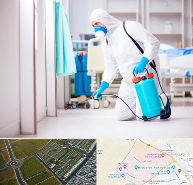 سمپاشی بیمارستان در الهیه مشهد 