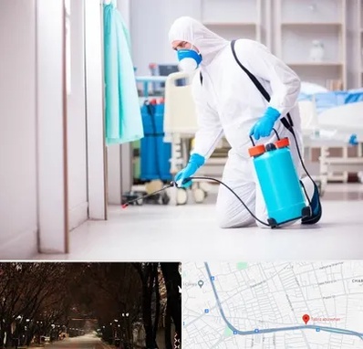 سمپاشی بیمارستان در ابوریحان تبریز 