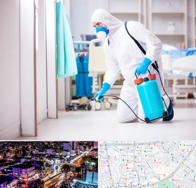 سمپاشی بیمارستان در منظریه رشت 