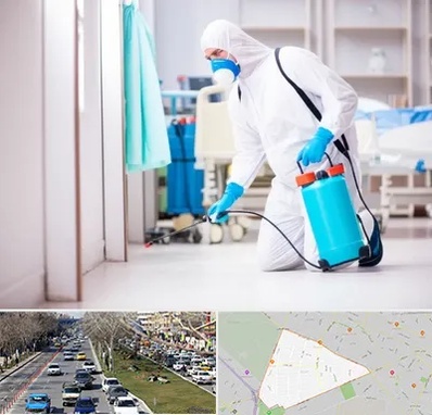 سمپاشی بیمارستان در احمدآباد مشهد 