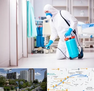 سمپاشی بیمارستان در اندرزگو 