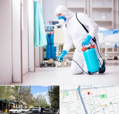 سمپاشی بیمارستان در کوی فیروز تبریز 