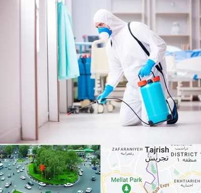 سمپاشی بیمارستان در تجریش 