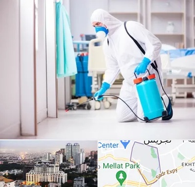 سمپاشی بیمارستان در الهیه 