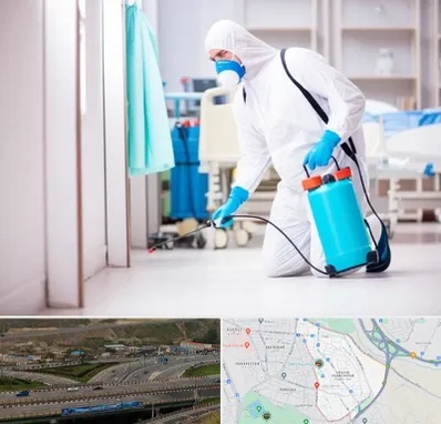 سمپاشی بیمارستان در یاغچیان تبریز 