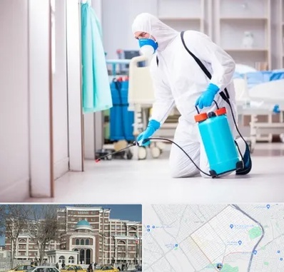 سمپاشی بیمارستان در طلاب مشهد 