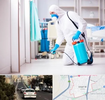 سمپاشی بیمارستان در خطیب تبریز 