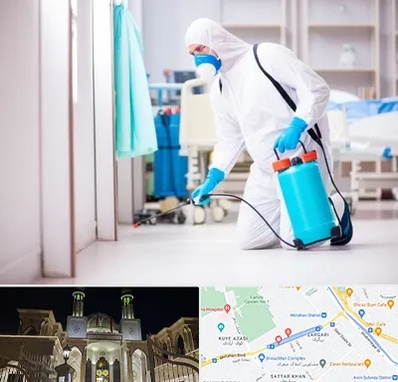 سمپاشی بیمارستان در زرگری شیراز 