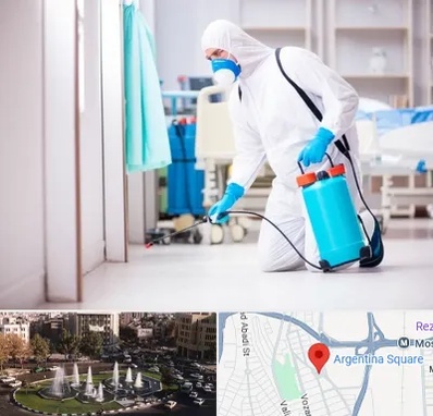 سمپاشی بیمارستان در آرژانتین