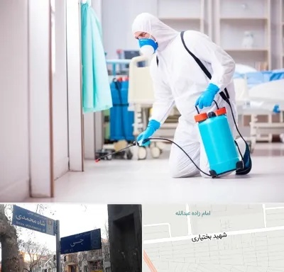 سمپاشی بیمارستان در سی متری جی