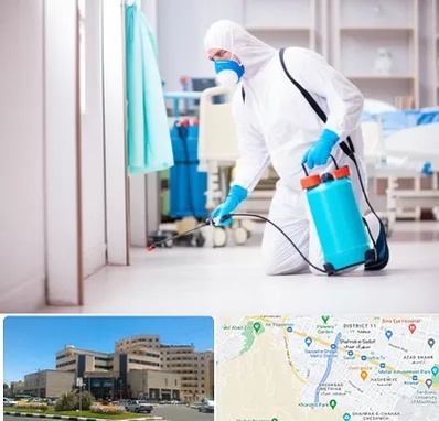 سمپاشی بیمارستان در صیاد شیرازی مشهد 