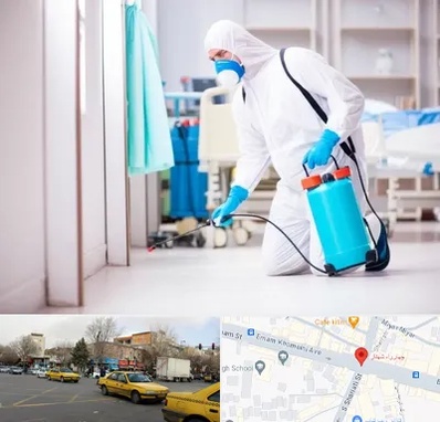 سمپاشی بیمارستان در شهناز تبریز 