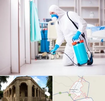 سمپاشی بیمارستان در رامهرمز