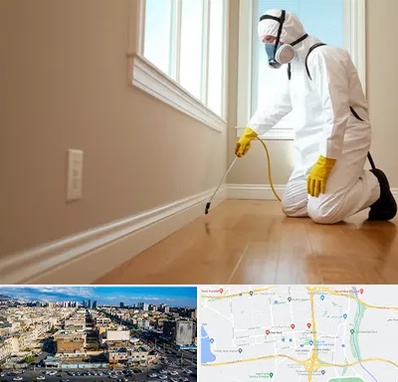 سمپاشی منازل در شهرک راه آهن