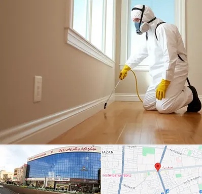 سمپاشی منازل در نصف راه تبریز