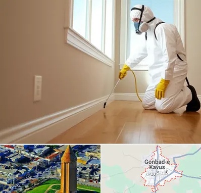 سمپاشی منازل در گنبد کاووس