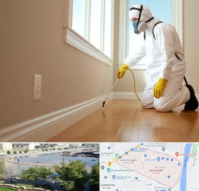 سمپاشی منازل در گلستان اهواز 