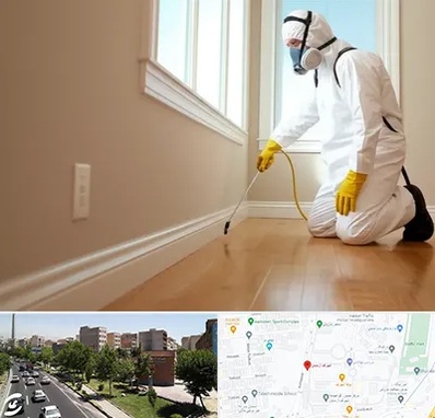 سمپاشی منازل در شهرک آزمایش 