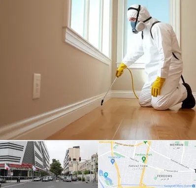 سمپاشی منازل در بلوار فردوس