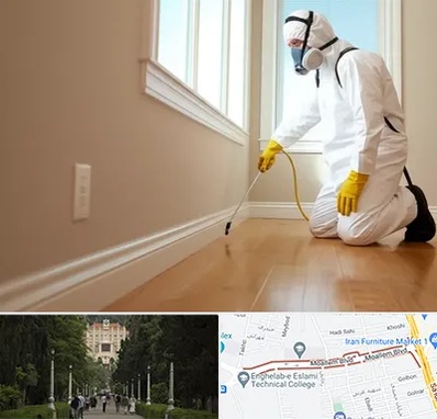 سمپاشی منازل در بلوار معلم رشت 