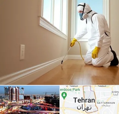 سمپاشی منازل در صادقیه 