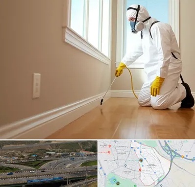 سمپاشی منازل در یاغچیان تبریز 