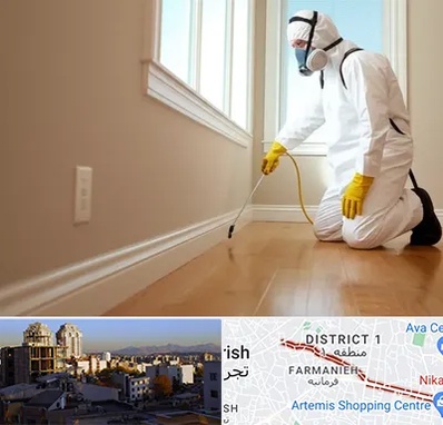 سمپاشی منازل در فرمانیه 