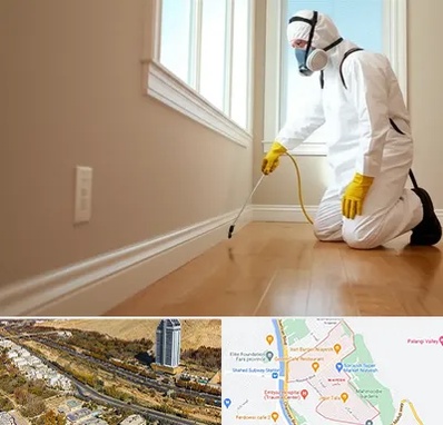 سمپاشی منازل در خیابان نیایش شیراز 