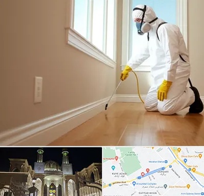 سمپاشی منازل در زرگری شیراز 