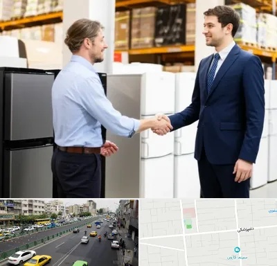 خریدار یخچال دست دوم در خیابان دامپزشکی