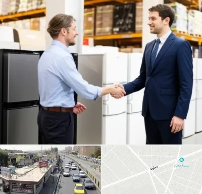 خریدار یخچال دست دوم در خیابان دماوند