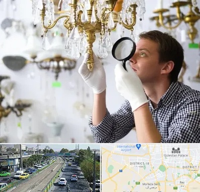 خریدار لوستر دست دوم در جنوب تهران 