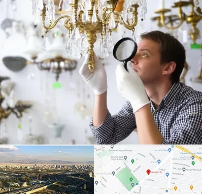 خریدار لوستر دست دوم در هنگام