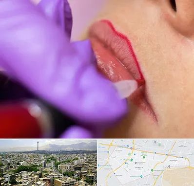 تاتو لب در منطقه 8 تهران