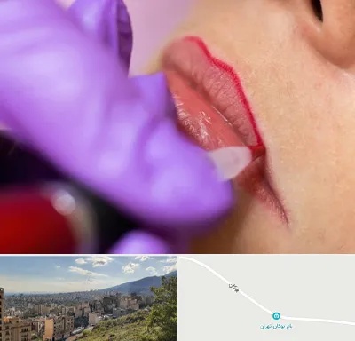 تاتو لب در بوکان تهران